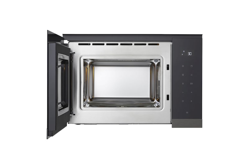 Foto frontale con sportello aperto forno microonde da incasso MG7Z2593B